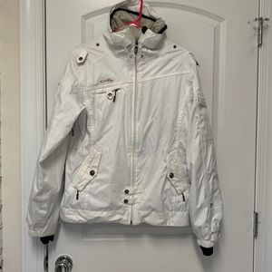 Oakley Gretchen Bleiler Snowboarding Jacket S Signature Series Loose Fit White